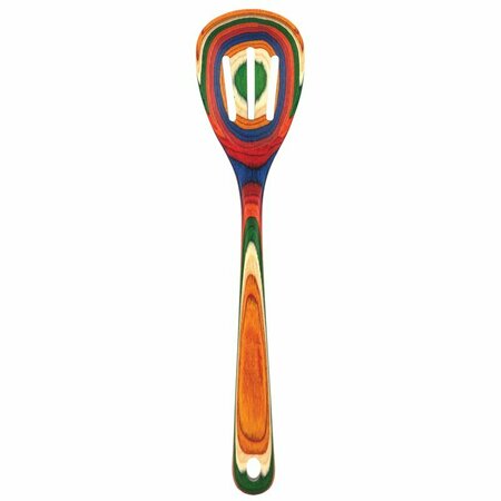 TOTALLY BAMBOO Baltique Multicolored Birch Wood Slotted Spoon 20-9501